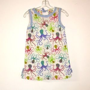 Girls size 8/10 colorful octopus cotton sundress